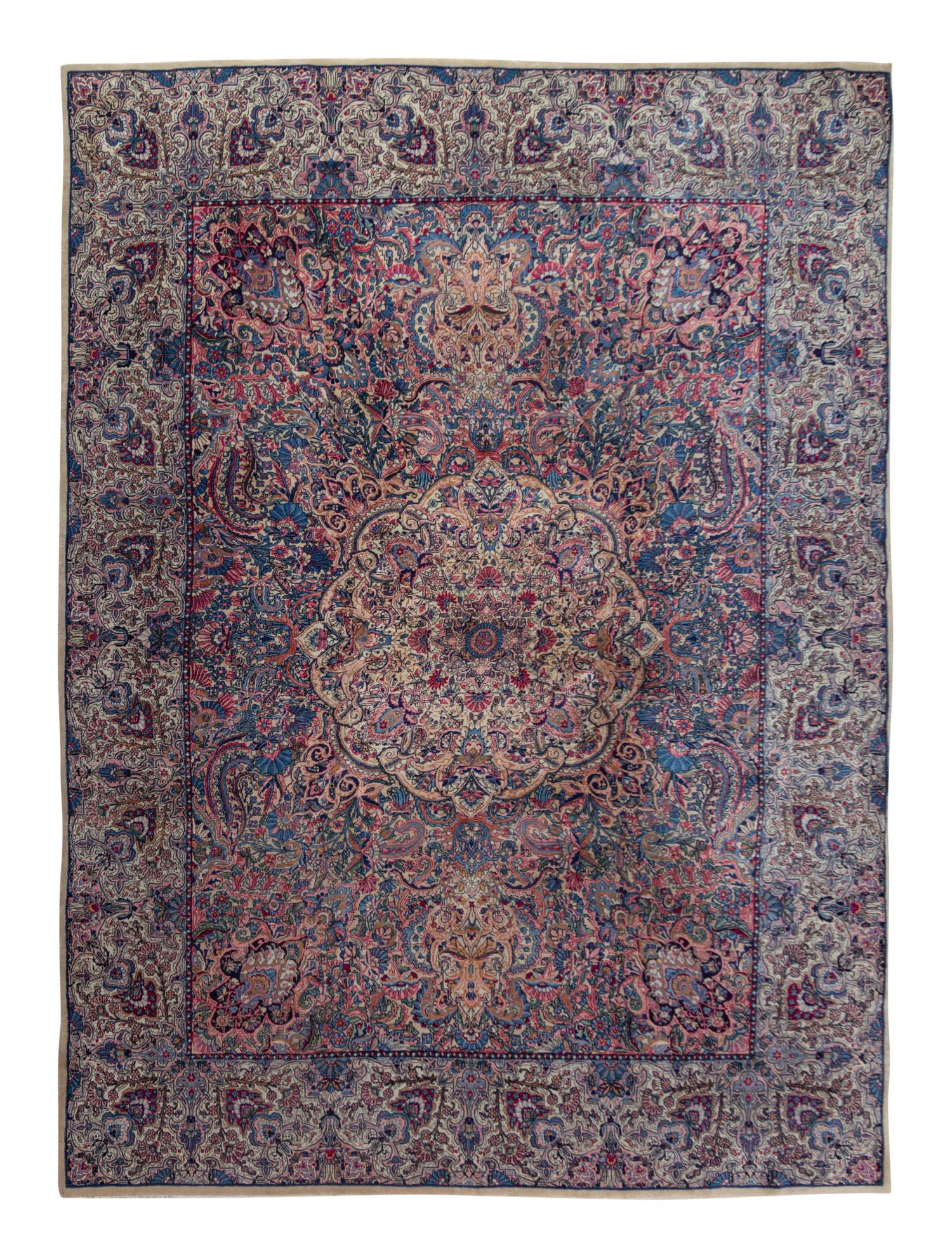A Kirman Wool Rug