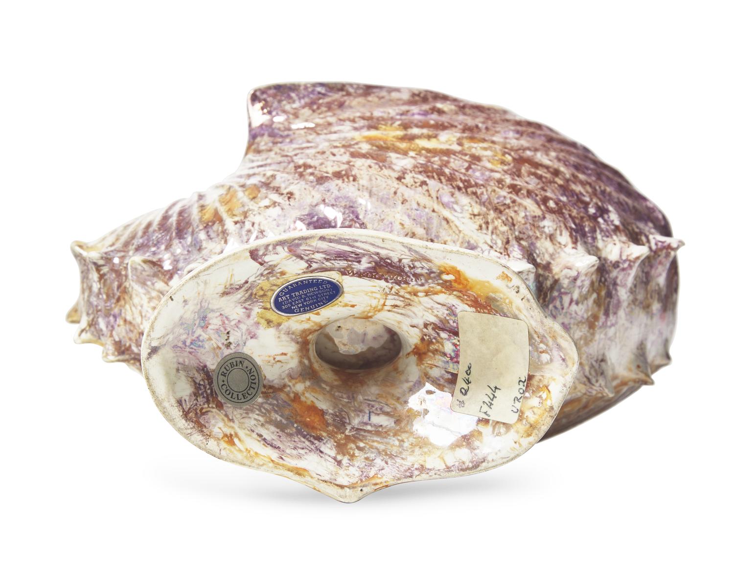 Two Wedgwood Moonlight Lustreware Shell Form Articles