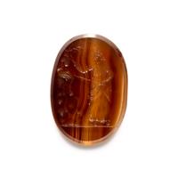 A Two-Sided Agate Intaglio with a Female Portrait Head and a Biblical Scene