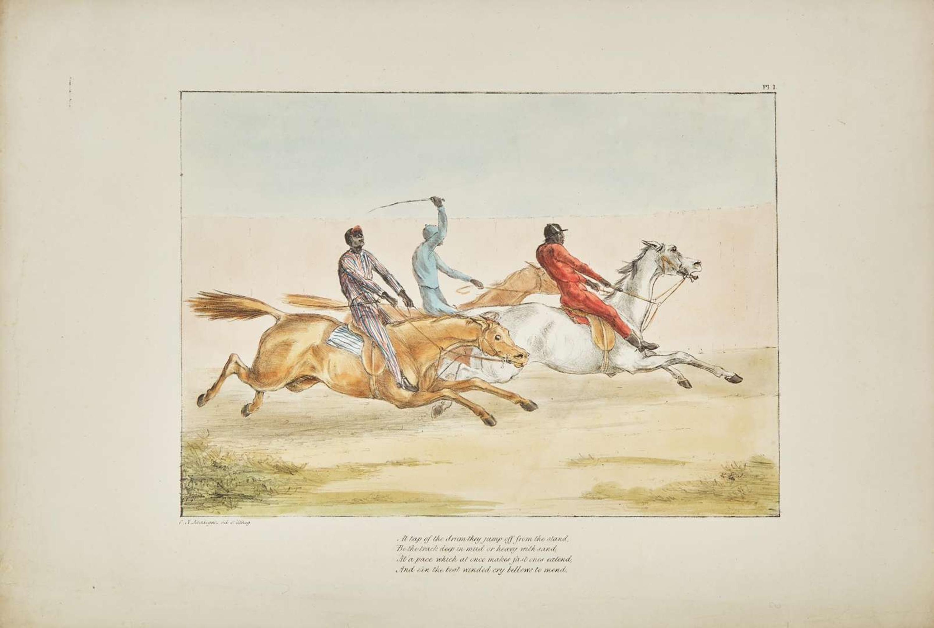 [Color-Plate Books] (Newdegate, C.N.): Sketches from the Washington Races in October 1840 by An Eye Witness