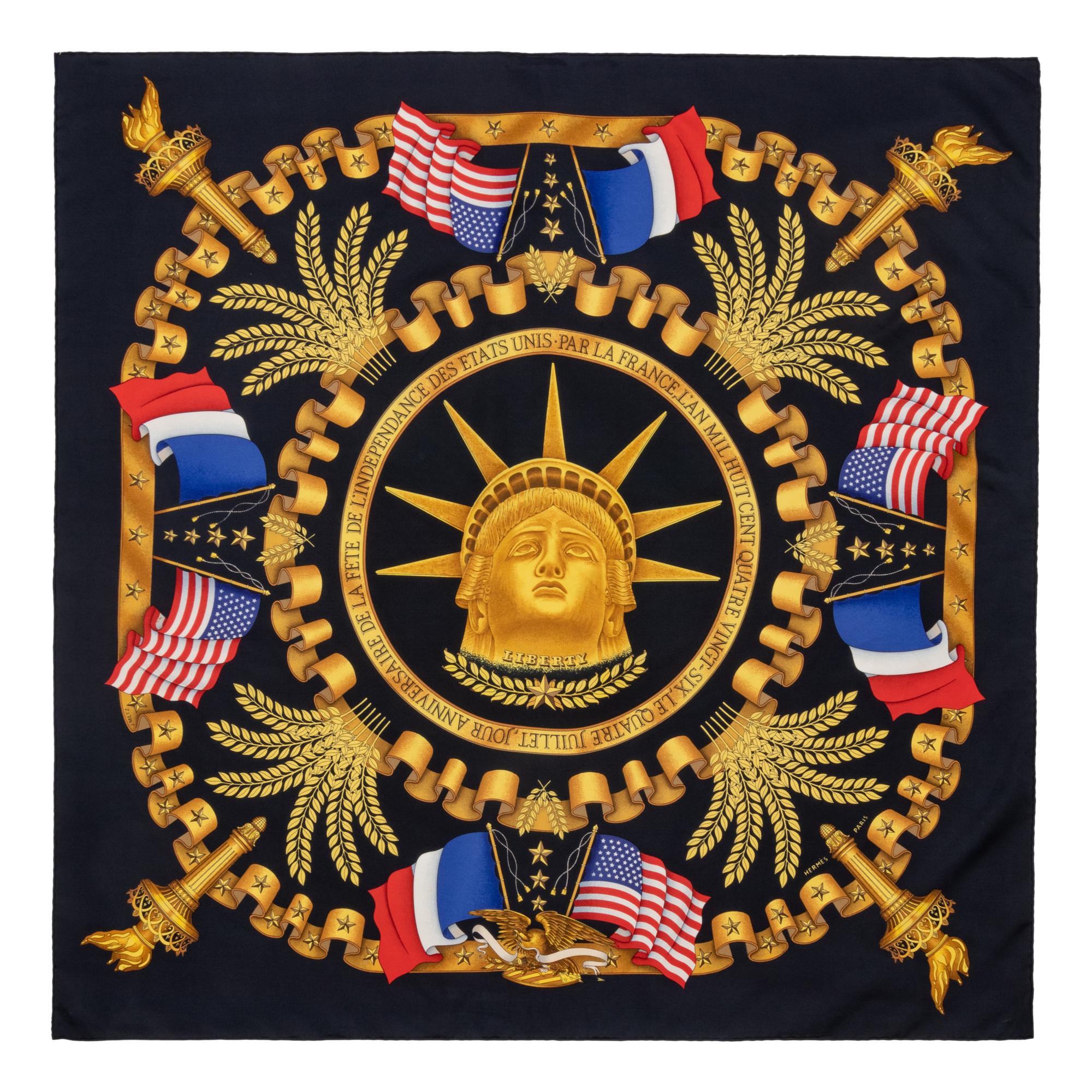 Two Hermès 90cm Silk Scarf, Carré