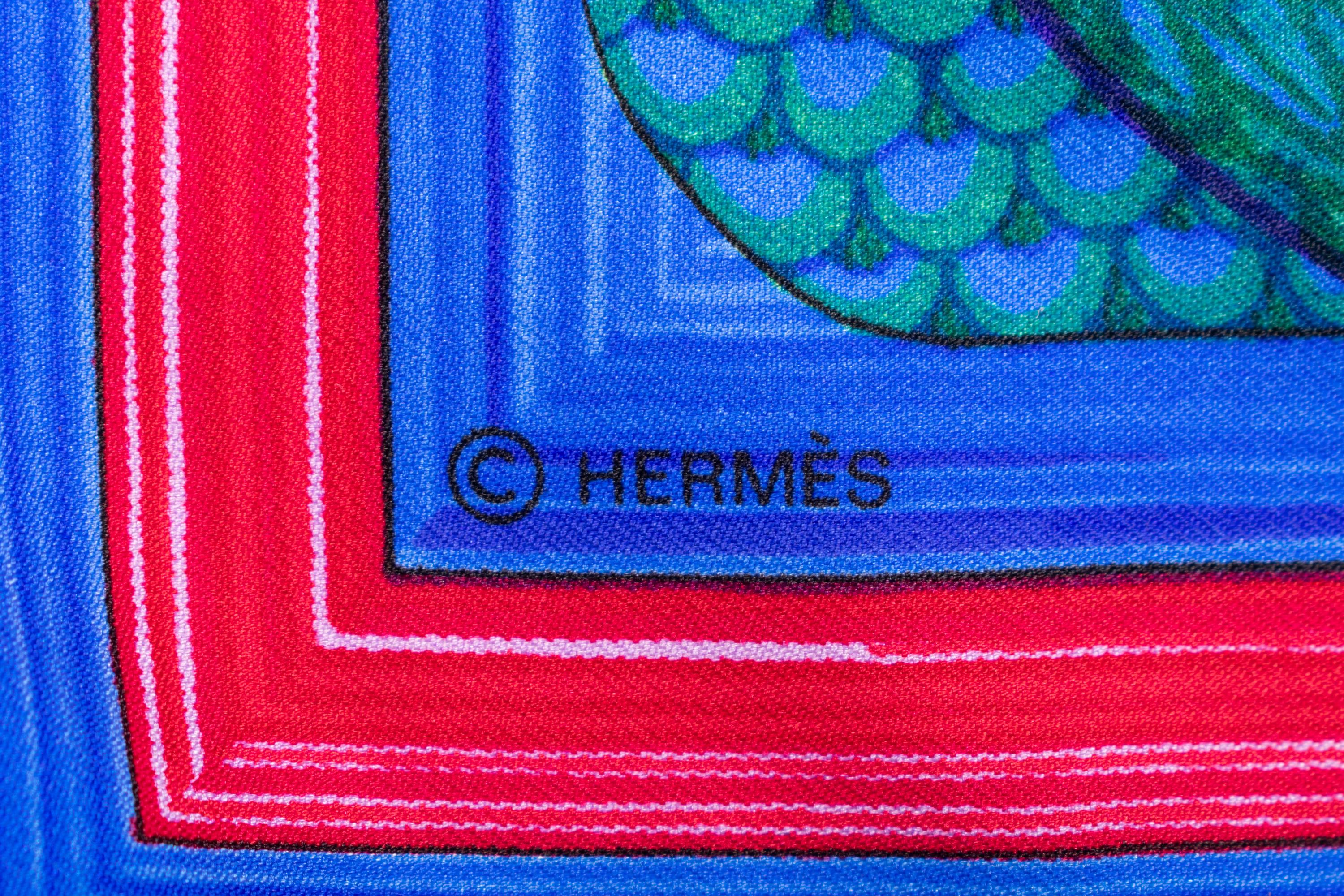 Four Hermès 90cm Silk Scarves