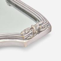 A pair of French silverplated and mirrored surtout de table Georges Boin and Emile Taburet, Boin-Taburet, Paris, 1873-1901