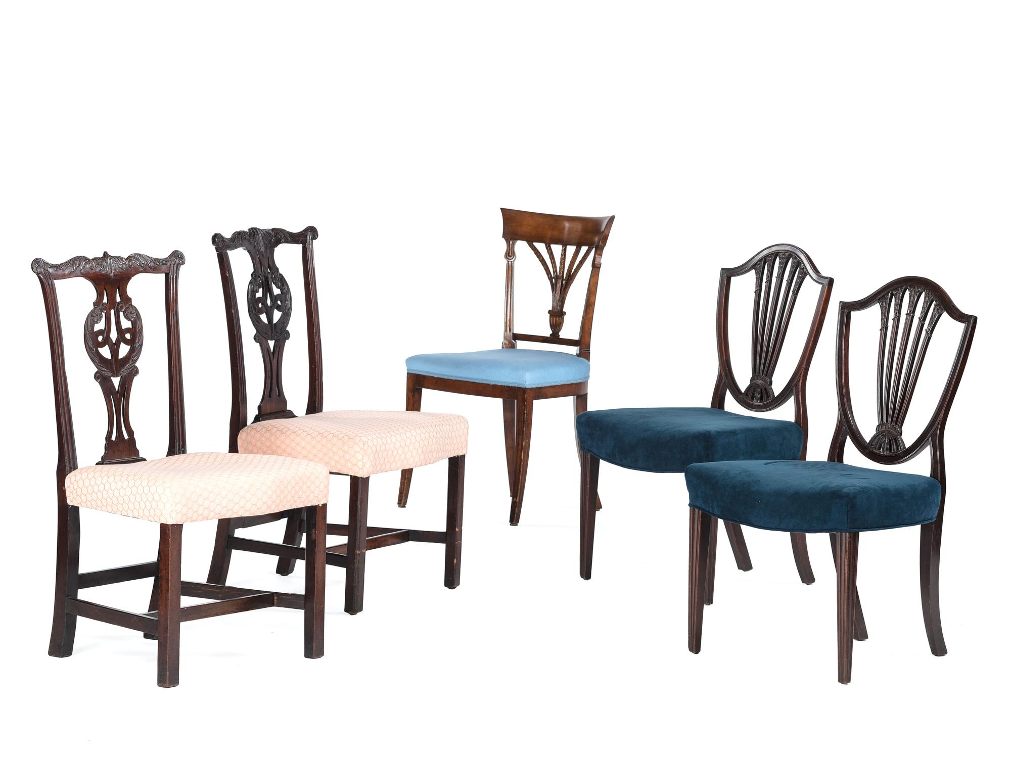 Five English Side Chairs