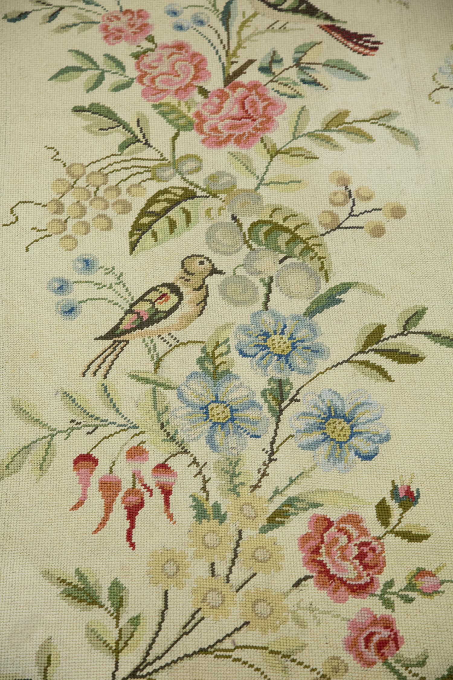 Two Matching Needlepoint Rugs