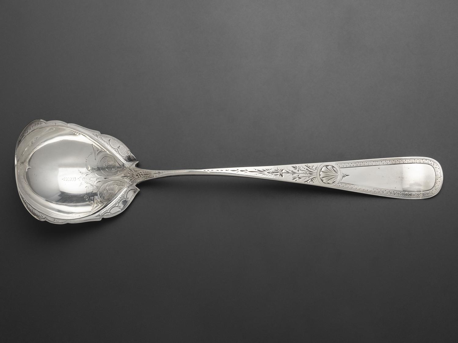 An American Silver Punch Ladle