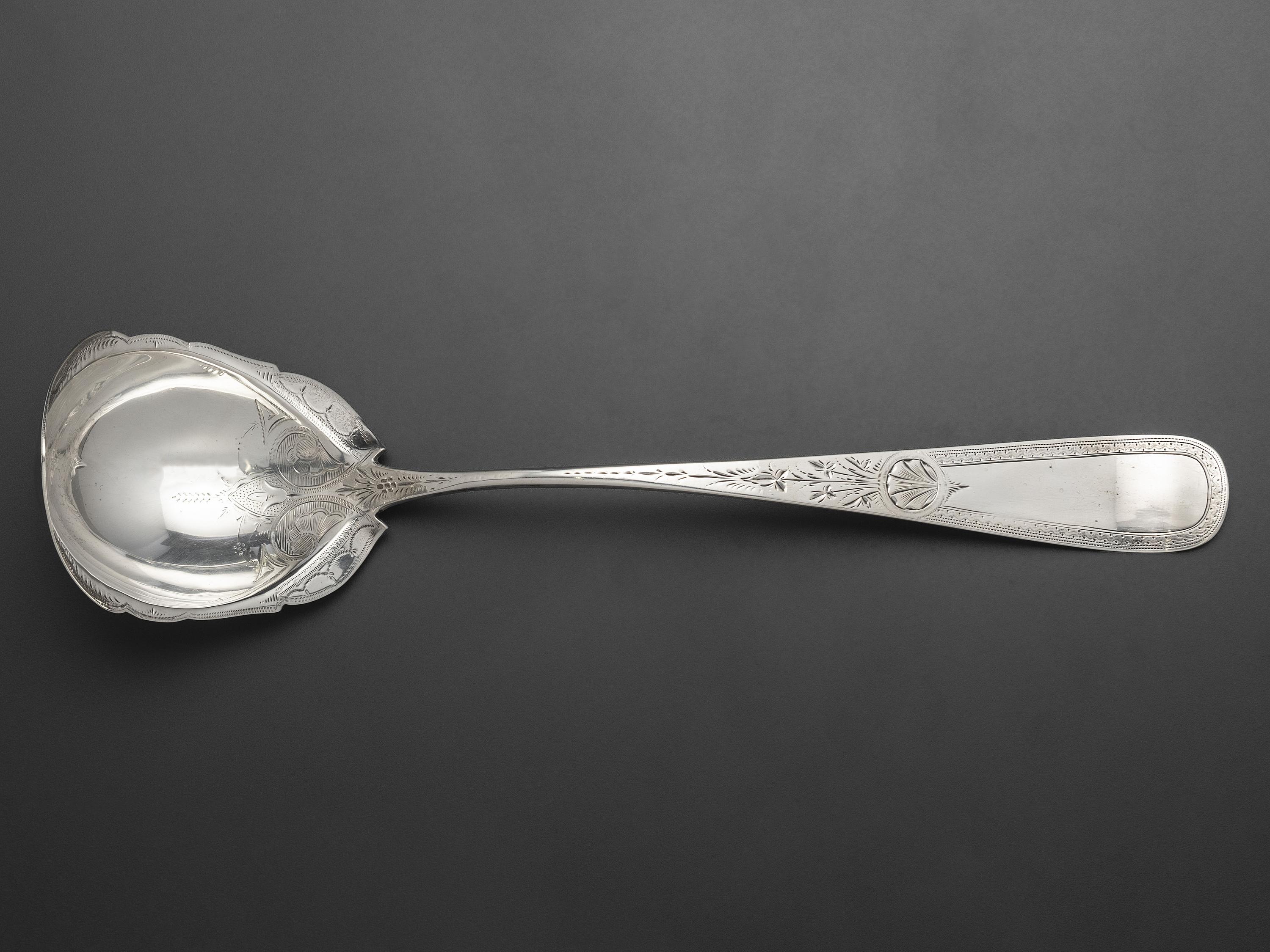 An American Silver Punch Ladle