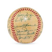 A 1972 World Series Champions Oakland Athletics Team Signed Autograph Baseball (Beckett Authentication Services Letter of Authenticity)