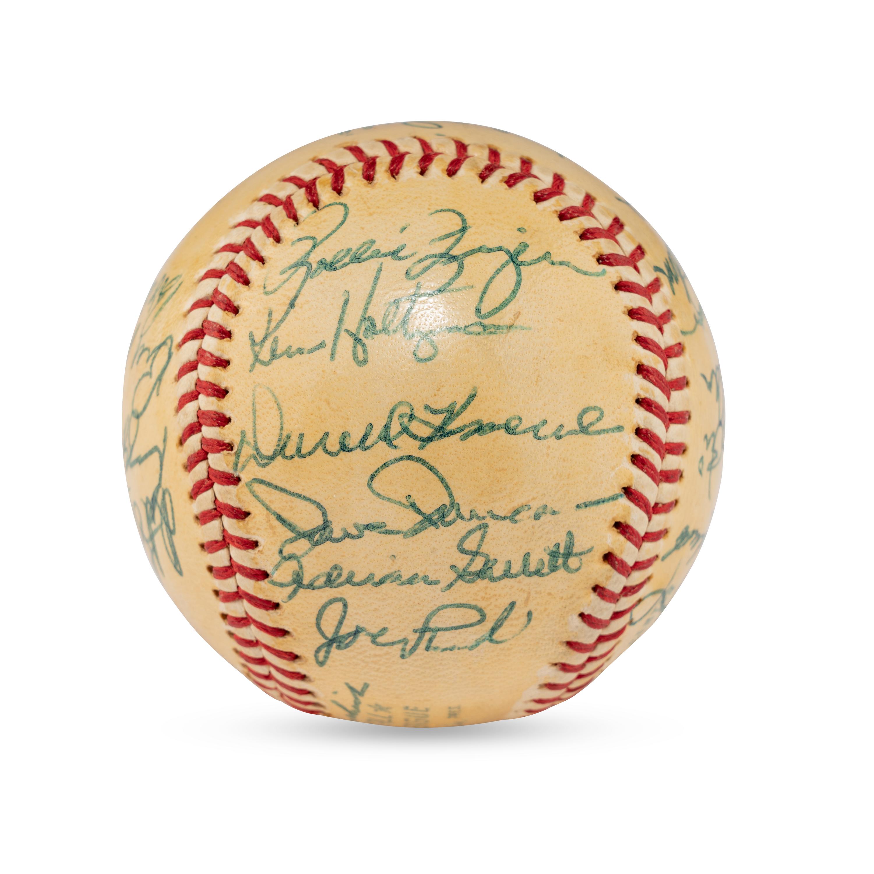 A 1972 World Series Champions Oakland Athletics Team Signed Autograph Baseball (Beckett Authentication Services Letter of Authenticity)