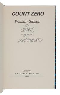 GIBSON, William (b. 1972). A group of 3 works, comprising: