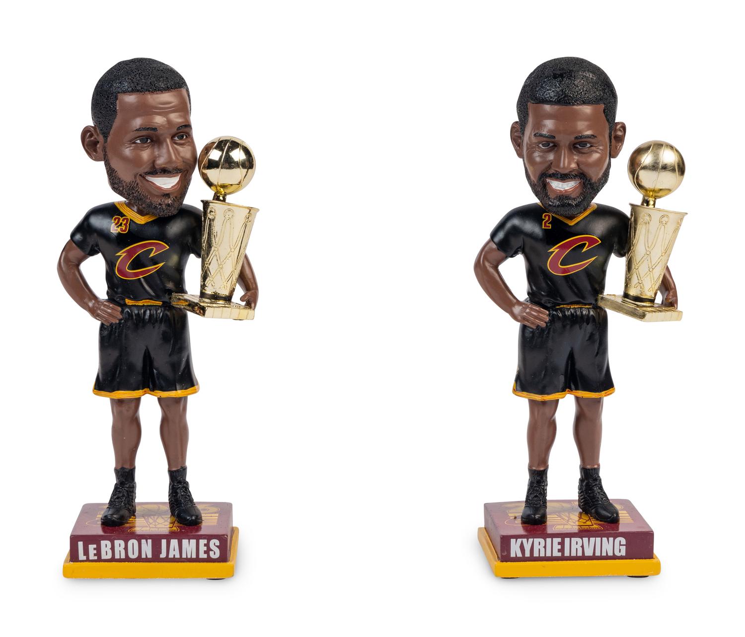A Group of Cleveland Cavaliers 2016 NBA Championship Items Including Kyrie Irving Signed Autograph Basketball,
