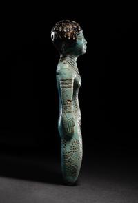 An Egyptian Faience Female Figure