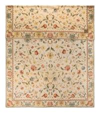 A Room Sized Aubusson Style Rug