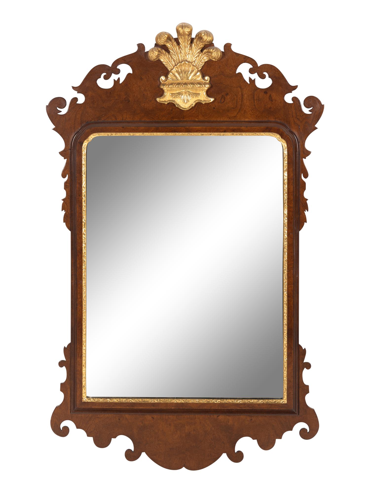 A Regency Style Parcel Gilt Mirror