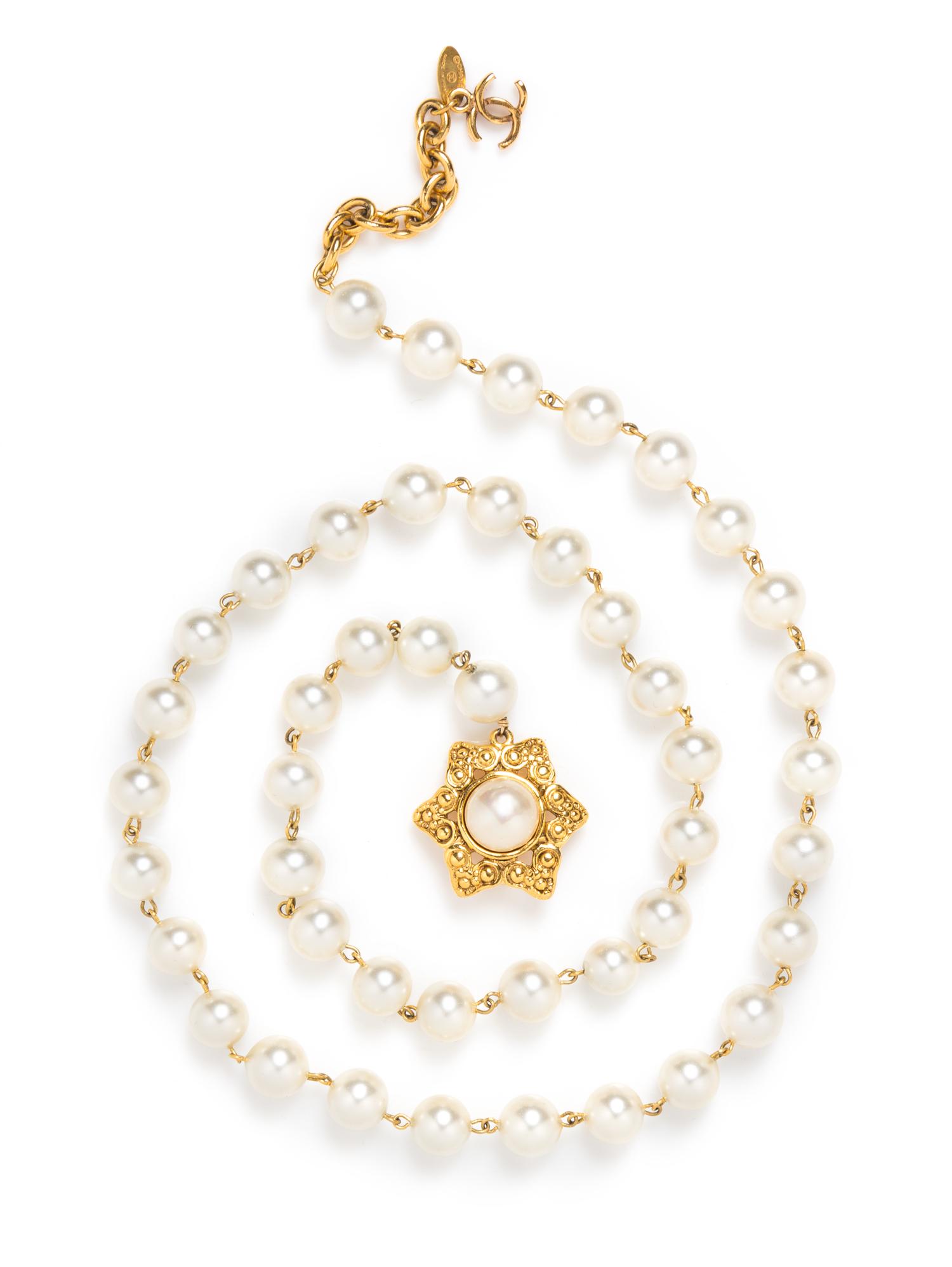 A Chanel Pearl Necklace, 32".