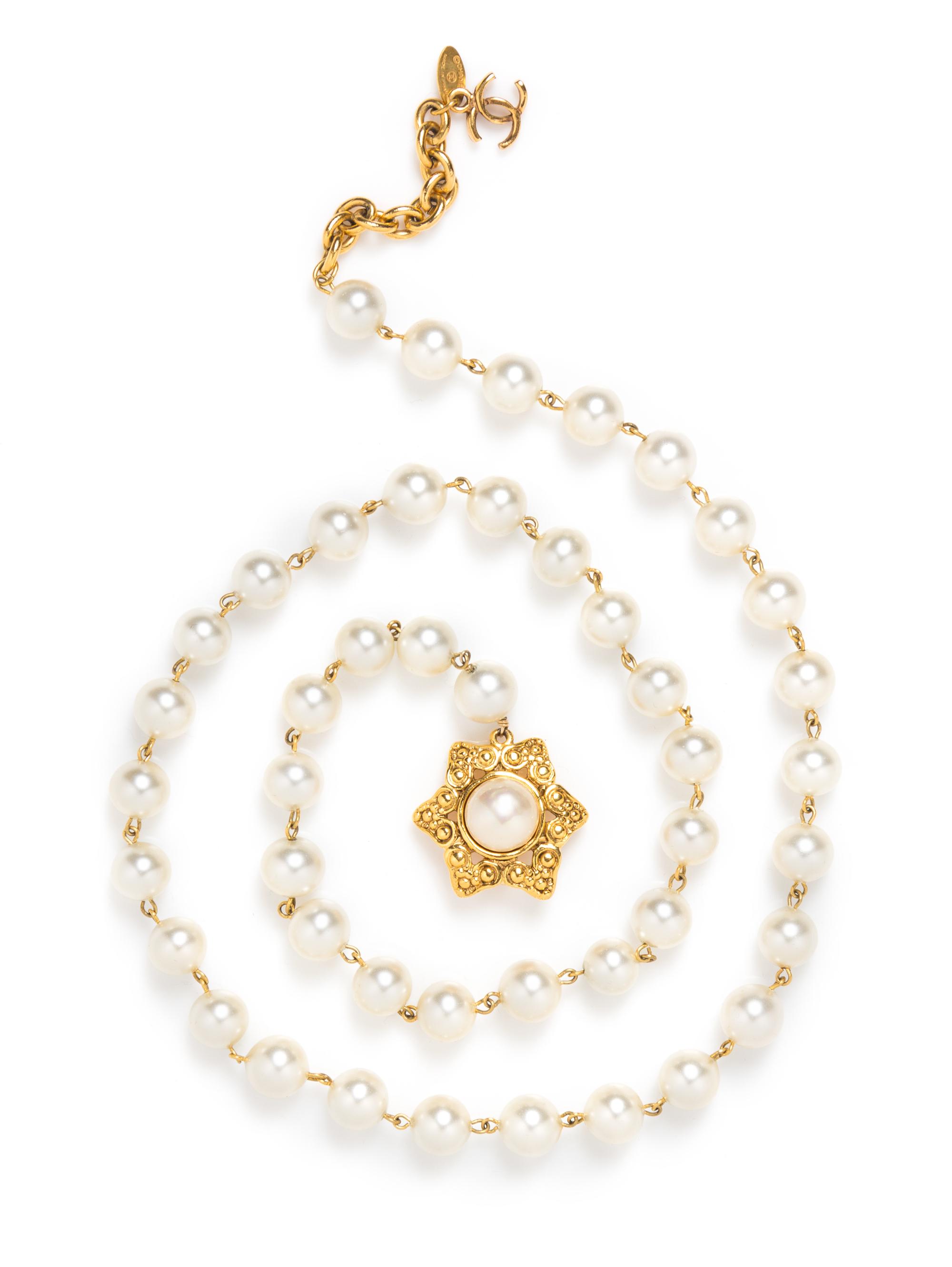 A Chanel Pearl Necklace, 32".