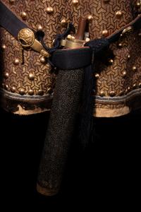 An Imperial Gilt Bronze and Iron Helmet and Partial Set of Armor