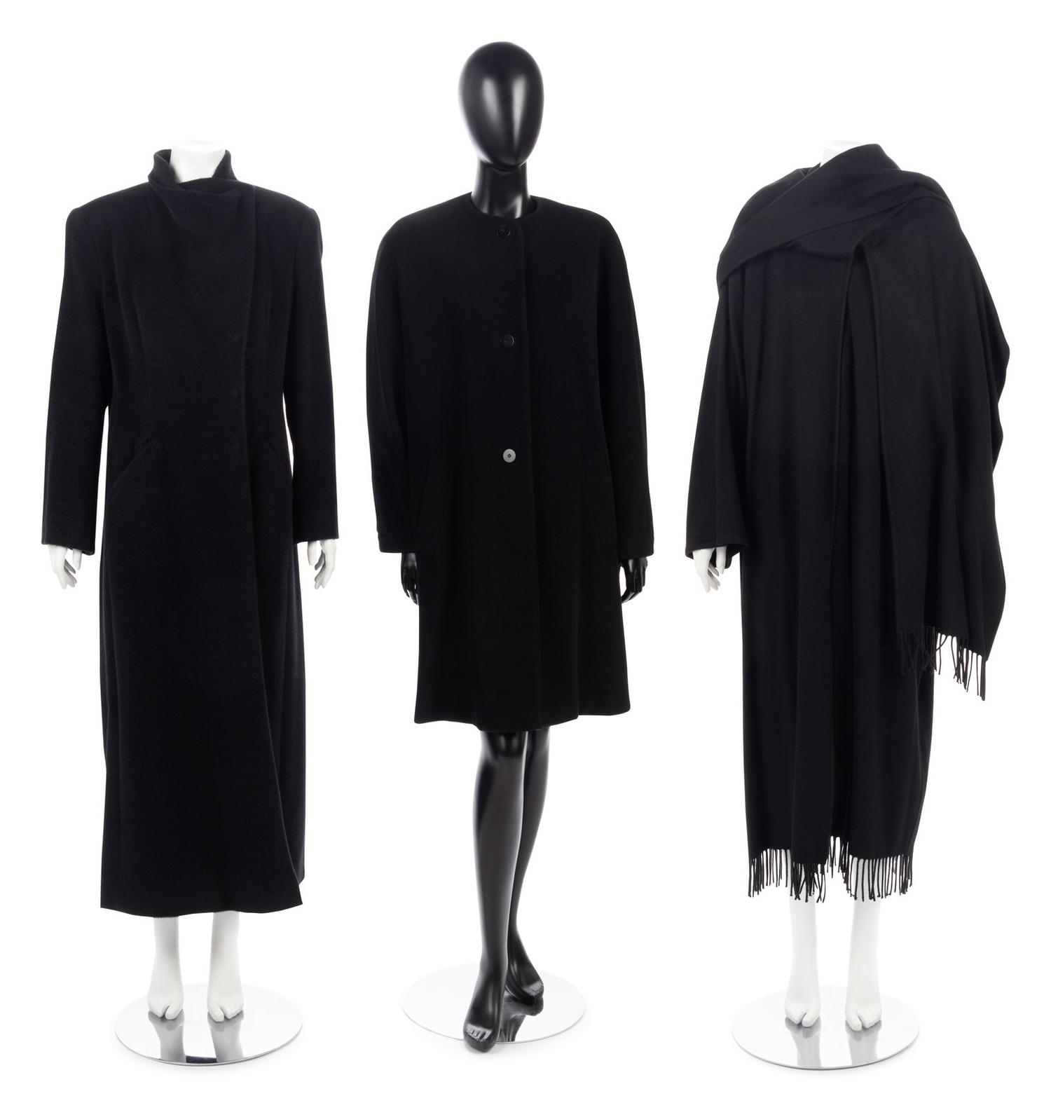 Five Designer Coats: Four Giorgio Armani, One Salvatore Ferragamo