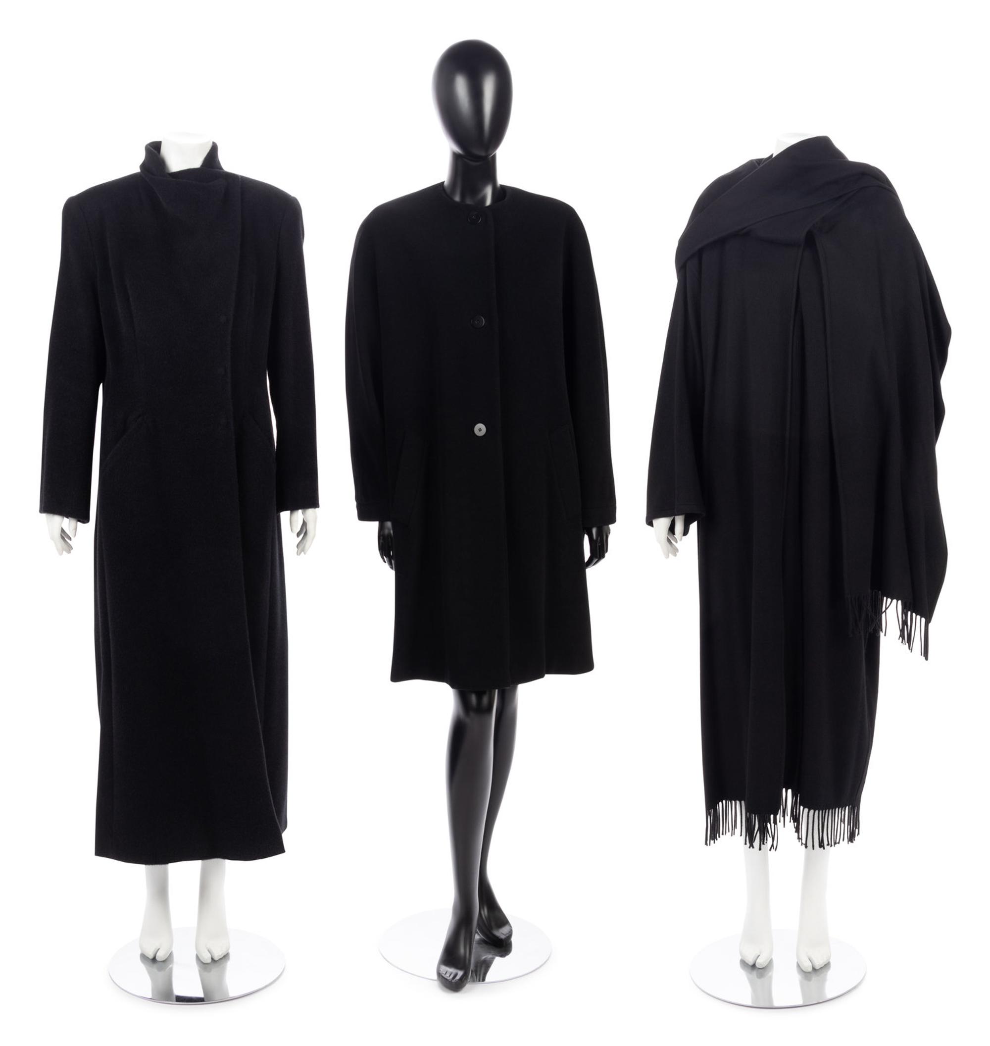 Five Designer Coats: Four Giorgio Armani, One Salvatore Ferragamo