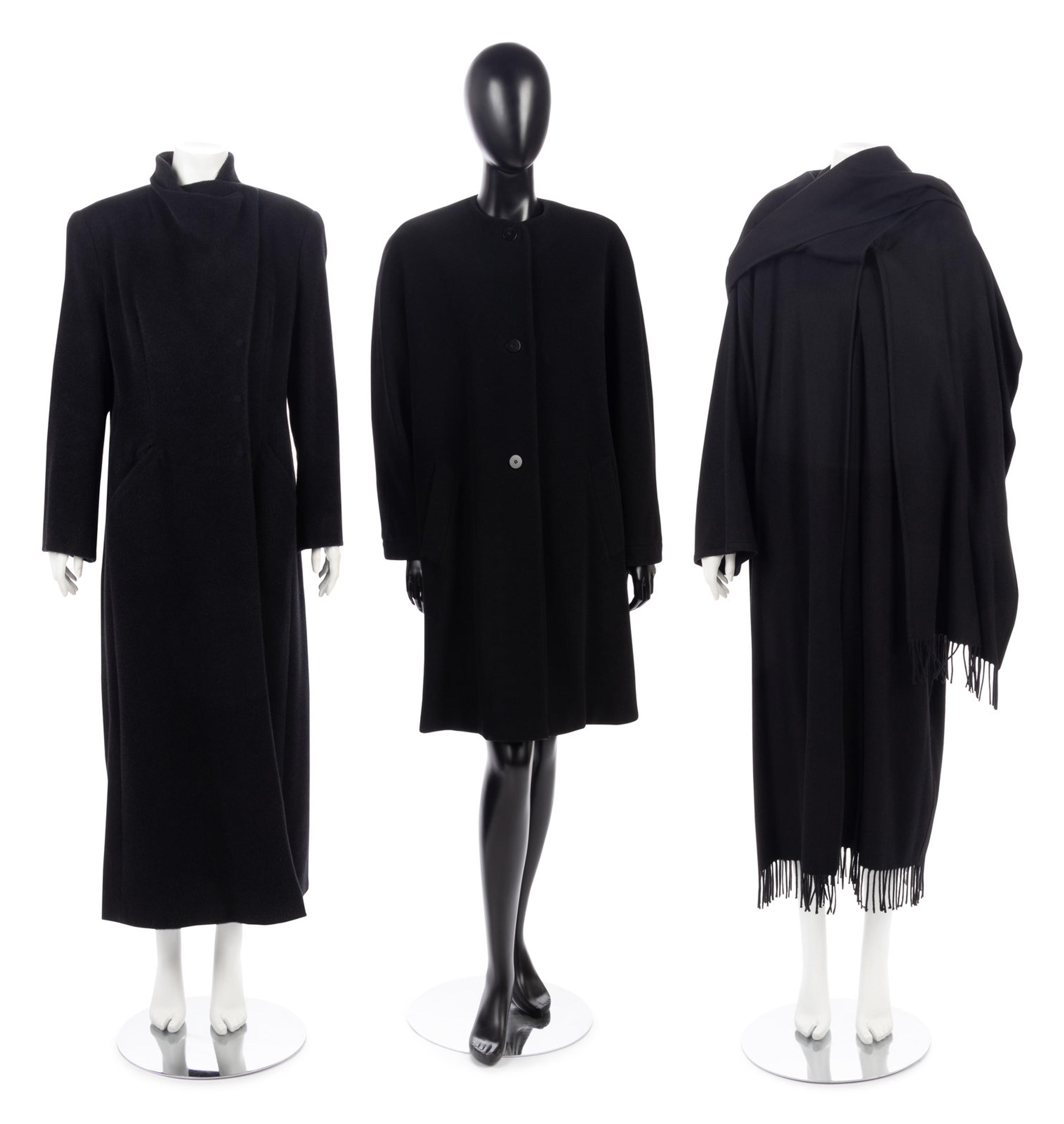 Five Designer Coats: Four Giorgio Armani, One Salvatore Ferragamo