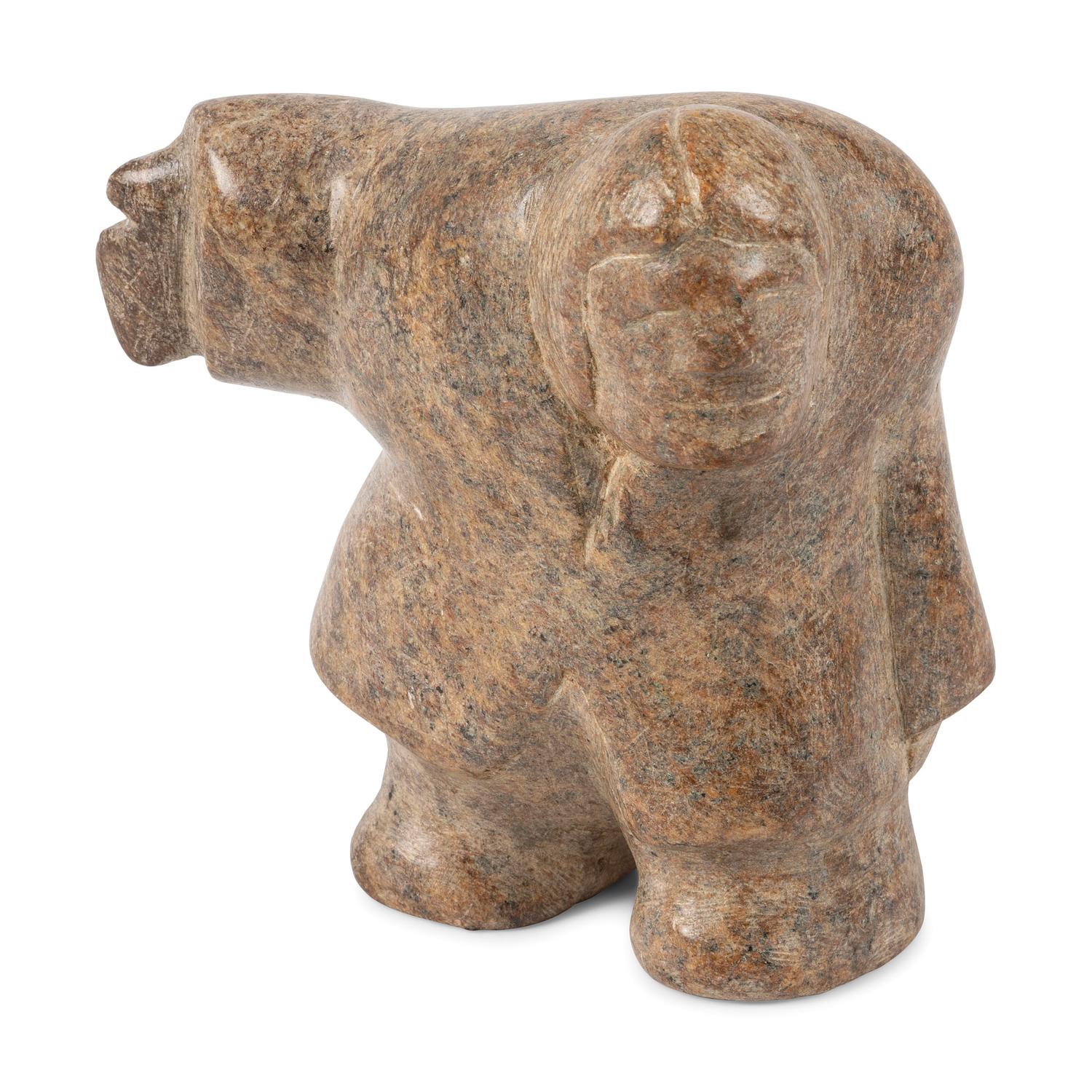 Inuit Figural Soapstone Sculpture