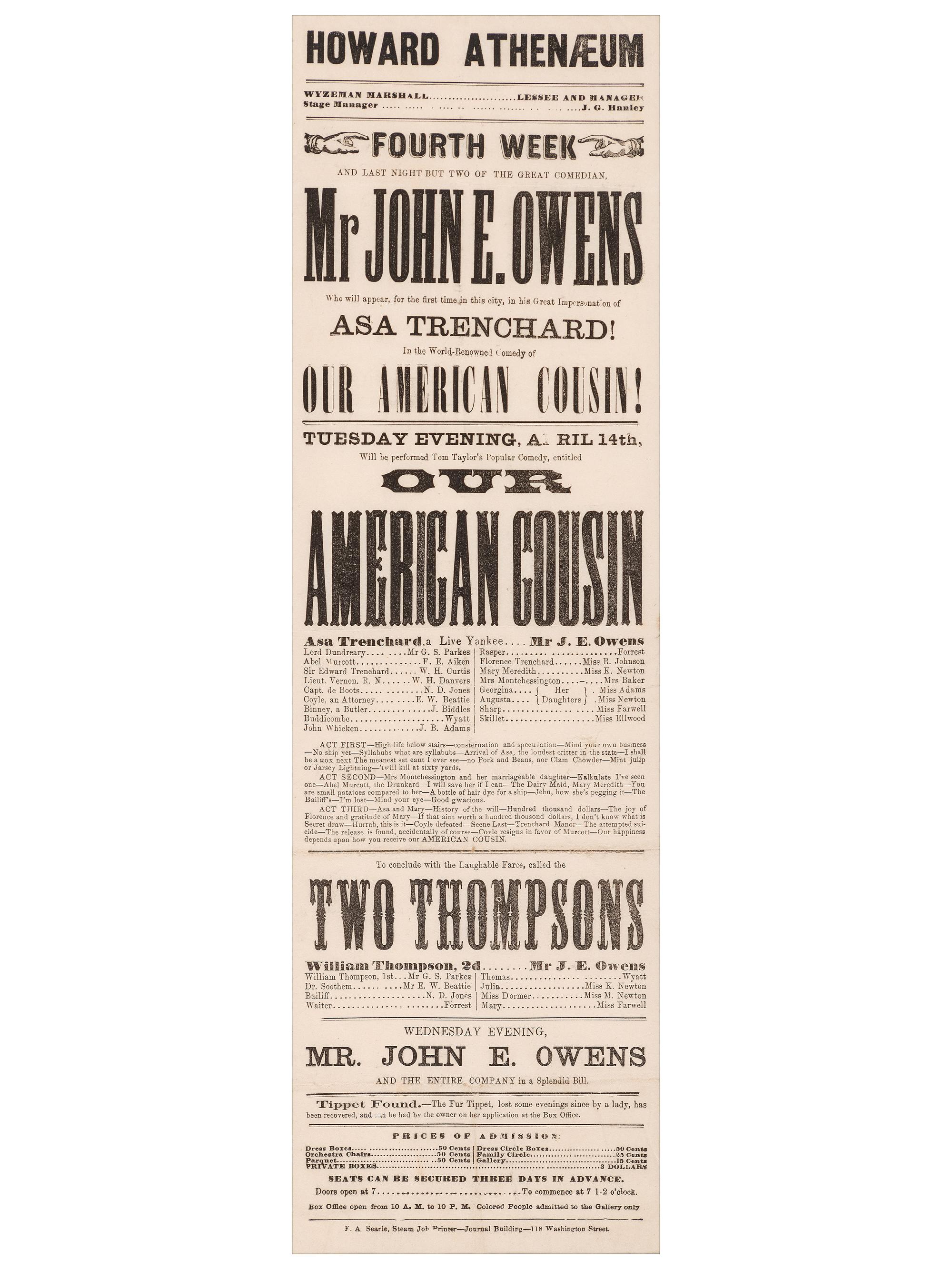 [LINCOLN, Abraham (1809-1865)]. A group of items related to Abraham Lincoln, Mary Todd Lincoln, and their families, comprising: