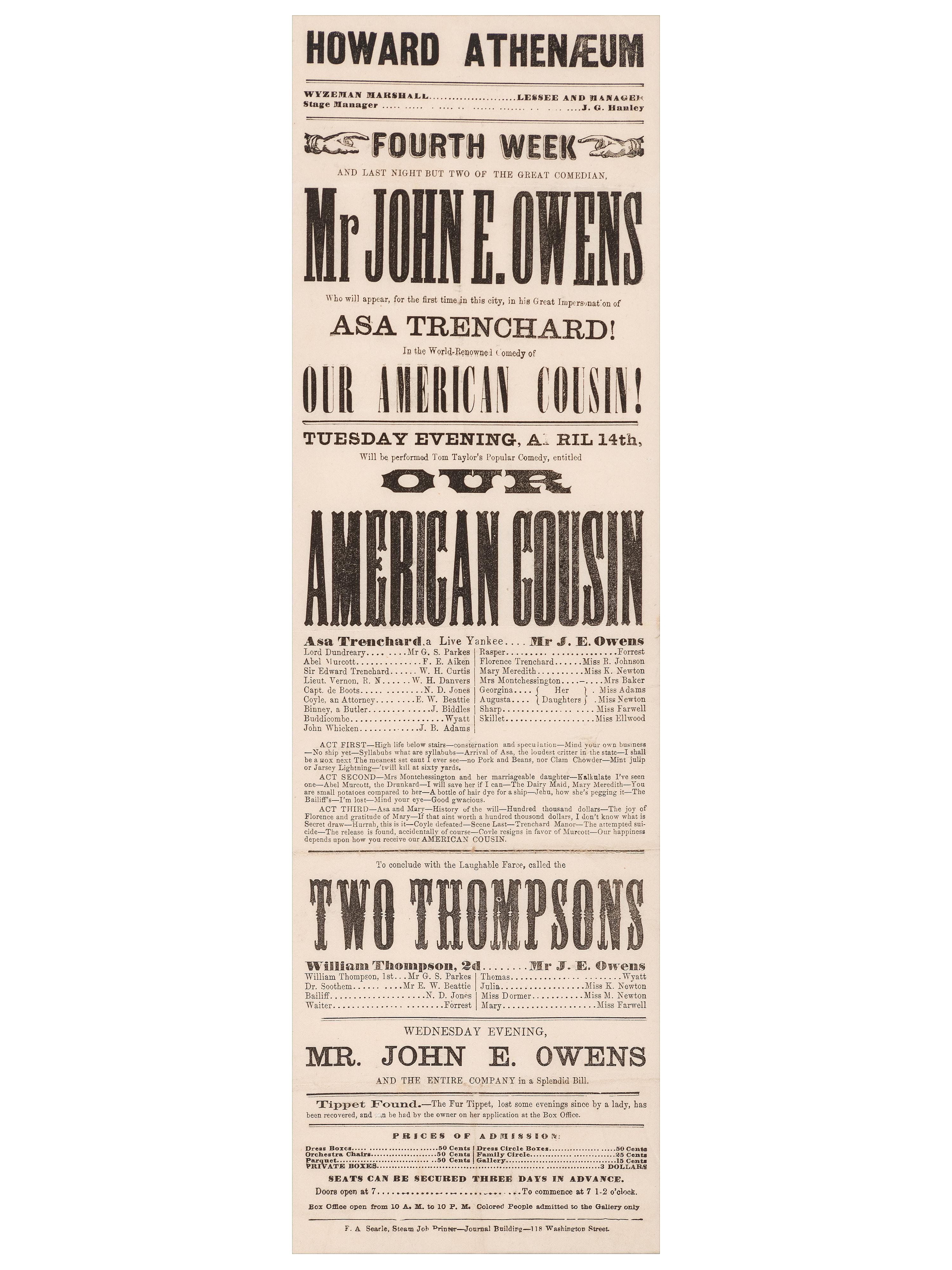 [LINCOLN, Abraham (1809-1865)]. A group of items related to Abraham Lincoln, Mary Todd Lincoln, and their families, comprising: