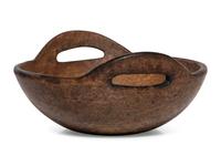 A Fine Turned and Carved Bird's Eye Burl Maple Bowl