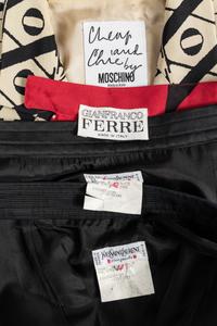 Four Designer Separates: One Moschino, Two YSL & One Ferrre, 1980-90s