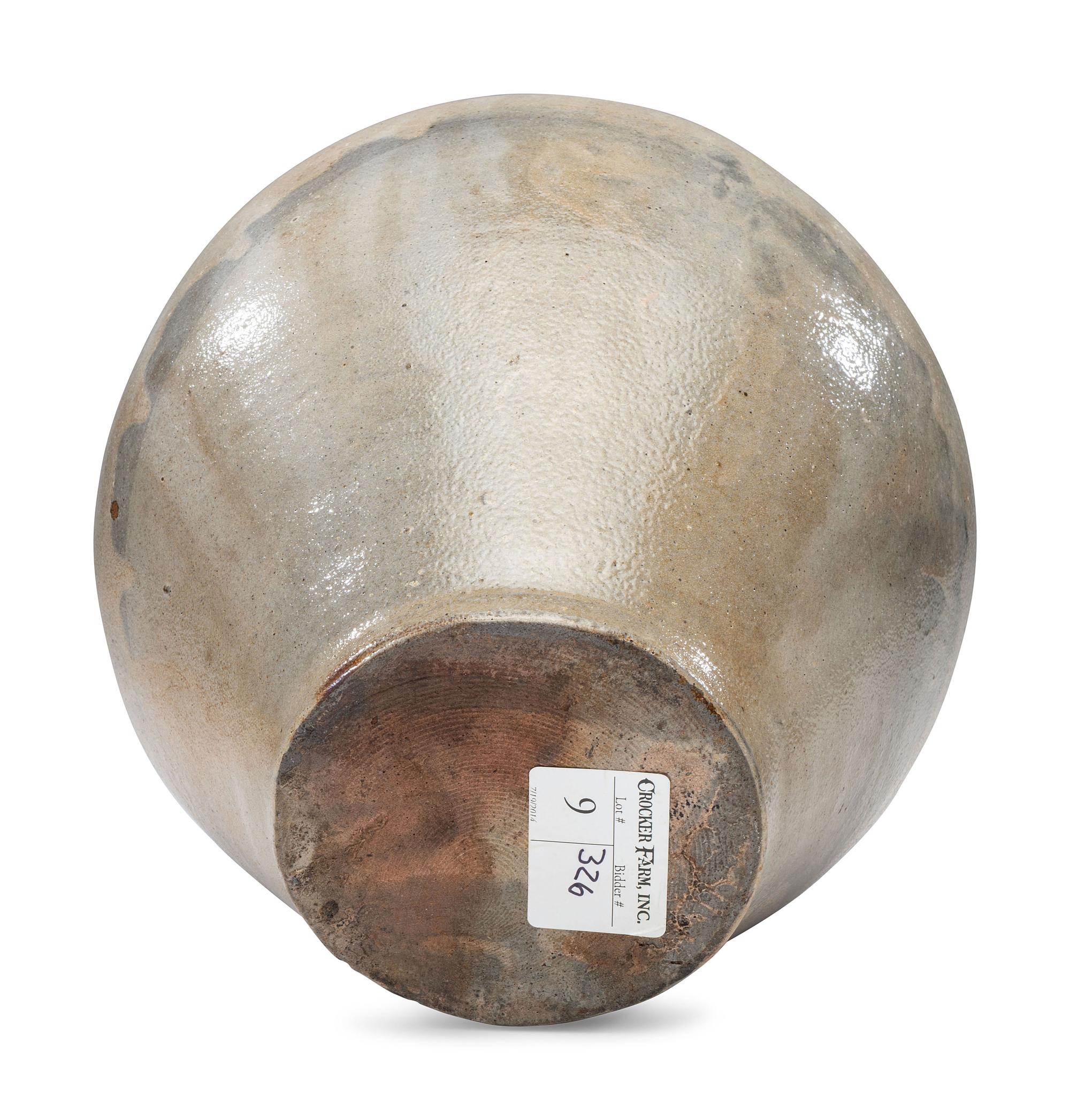 A Jonathan Fenton Cobalt Decorated Stoneware 'Fish' Jug