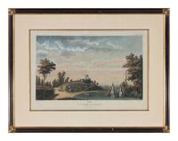A Set of Six French Hand-Colored Engravings