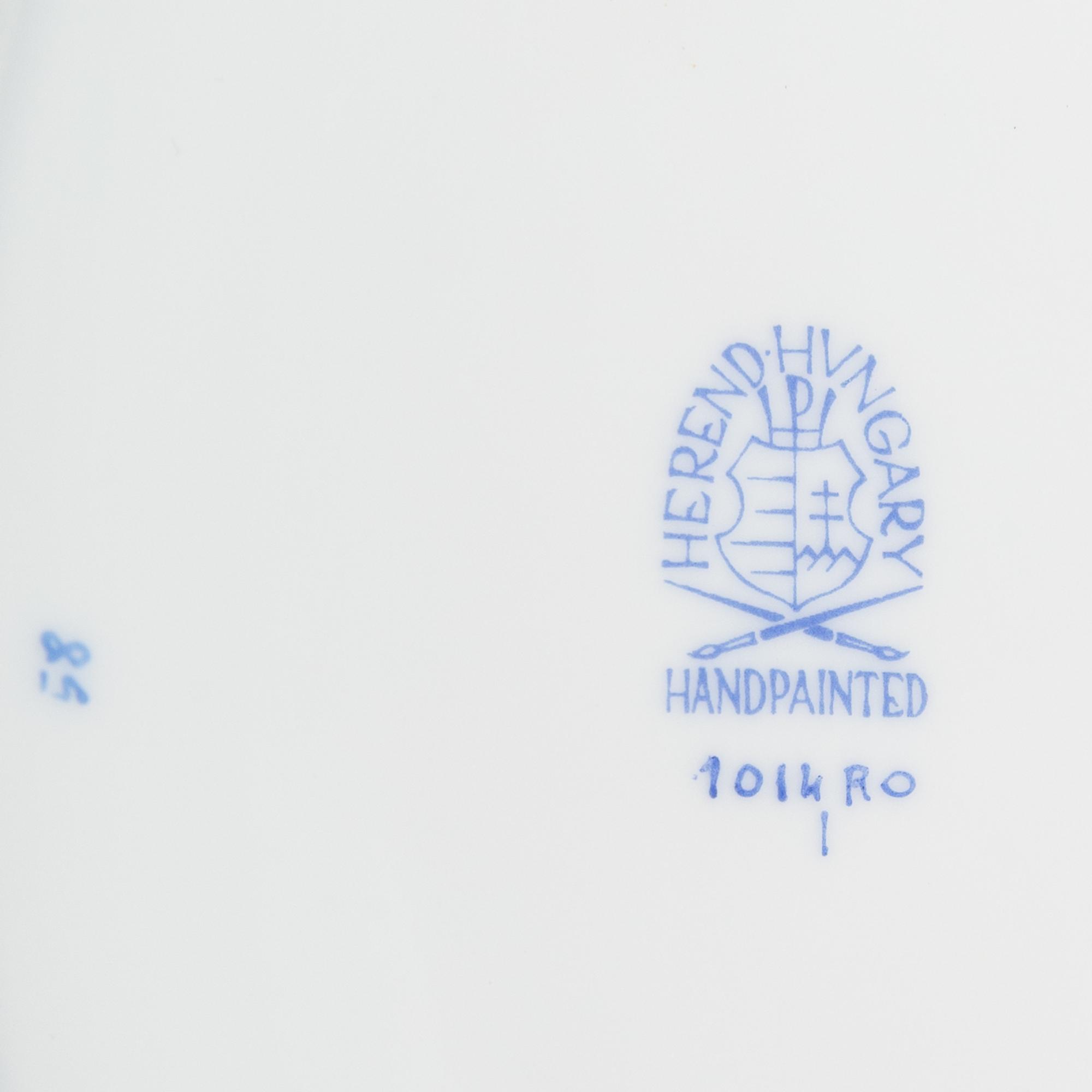 A Herend Rothschild Bird Porcelain Tureen and a Group of Continental Porcelain Articles