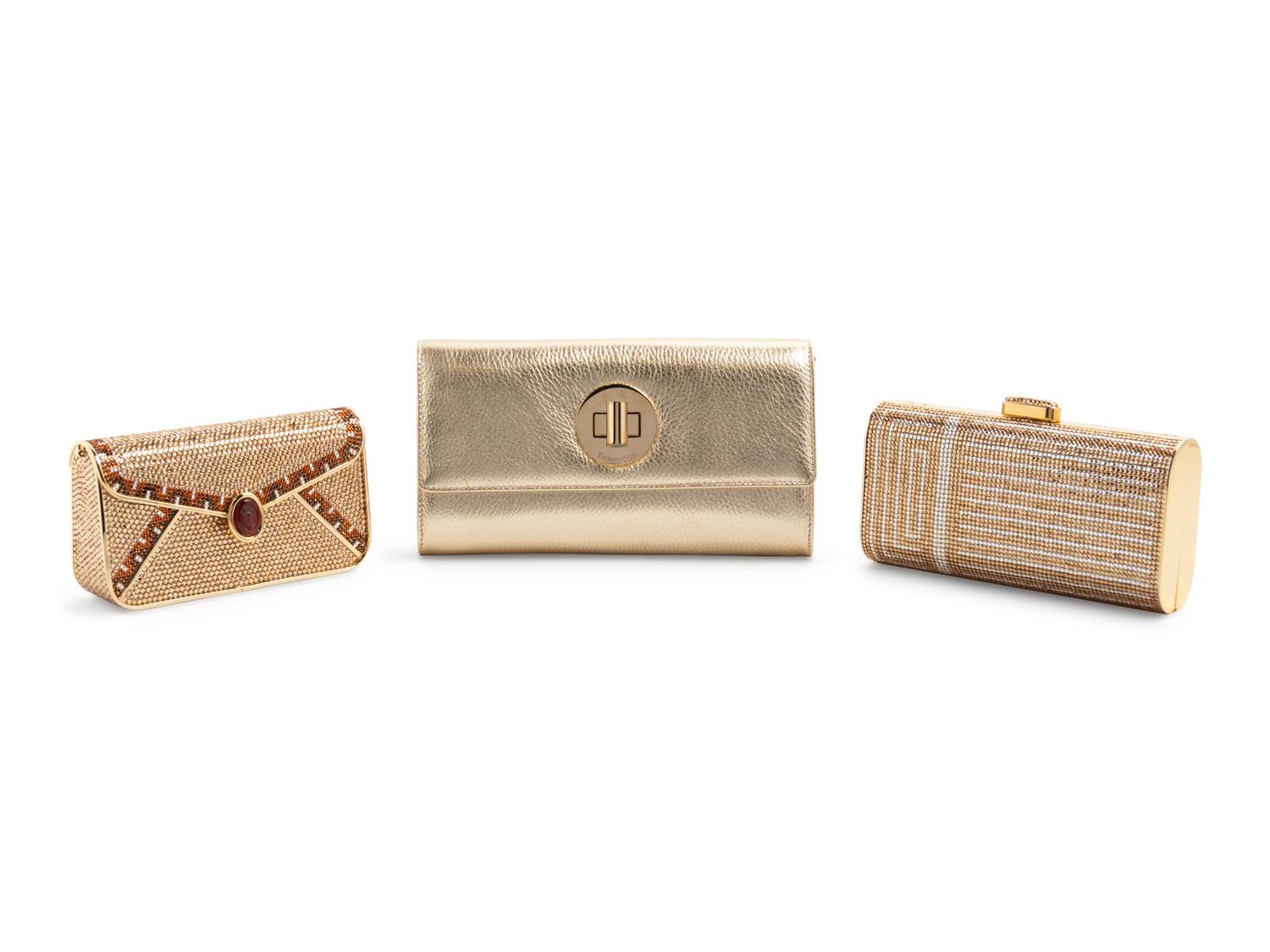 Three Designer Handbags; One Tiffany & Co, Two Judith Leiber Minaudières