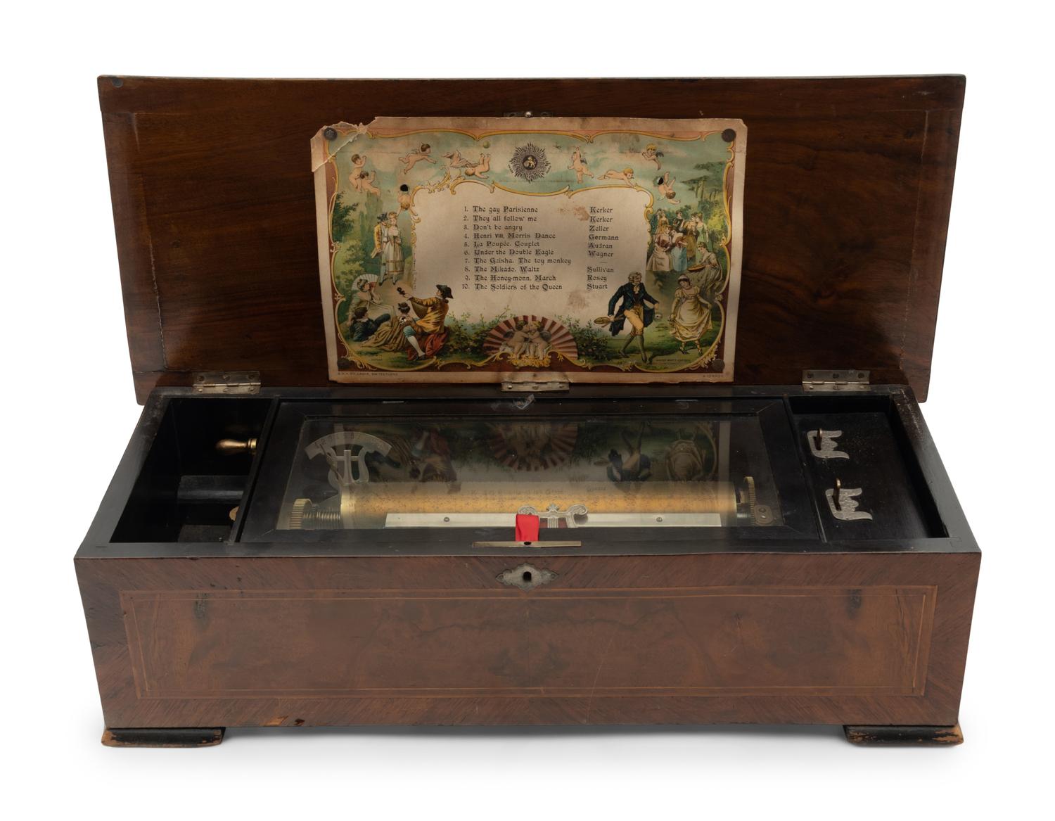 A Continental Cylinder Music Box