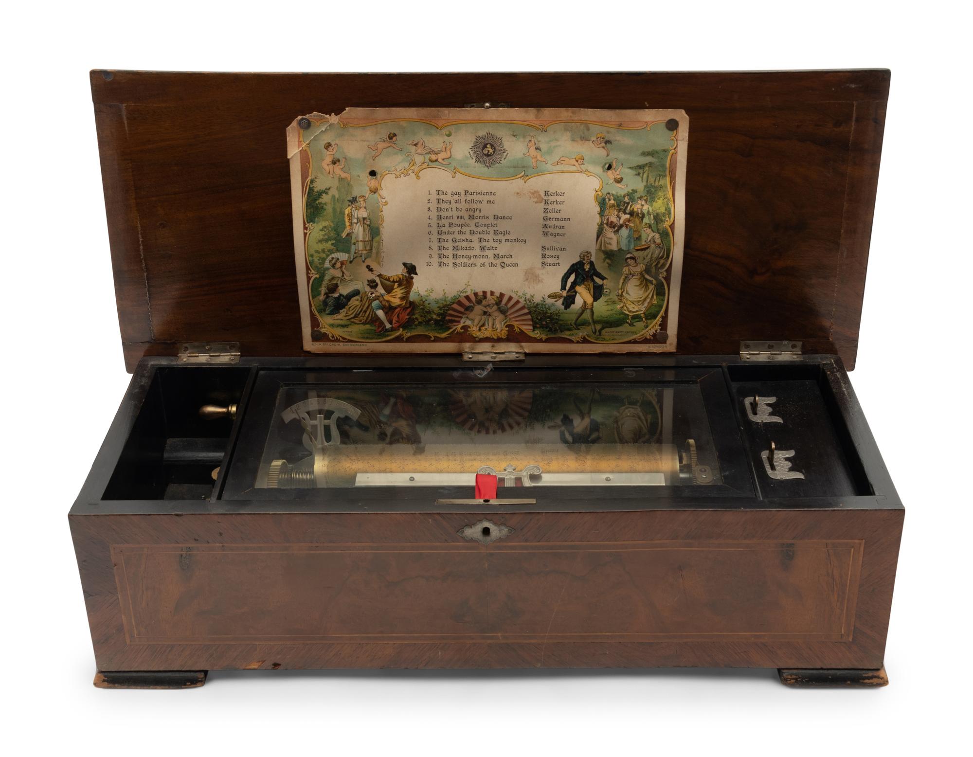 A Continental Cylinder Music Box