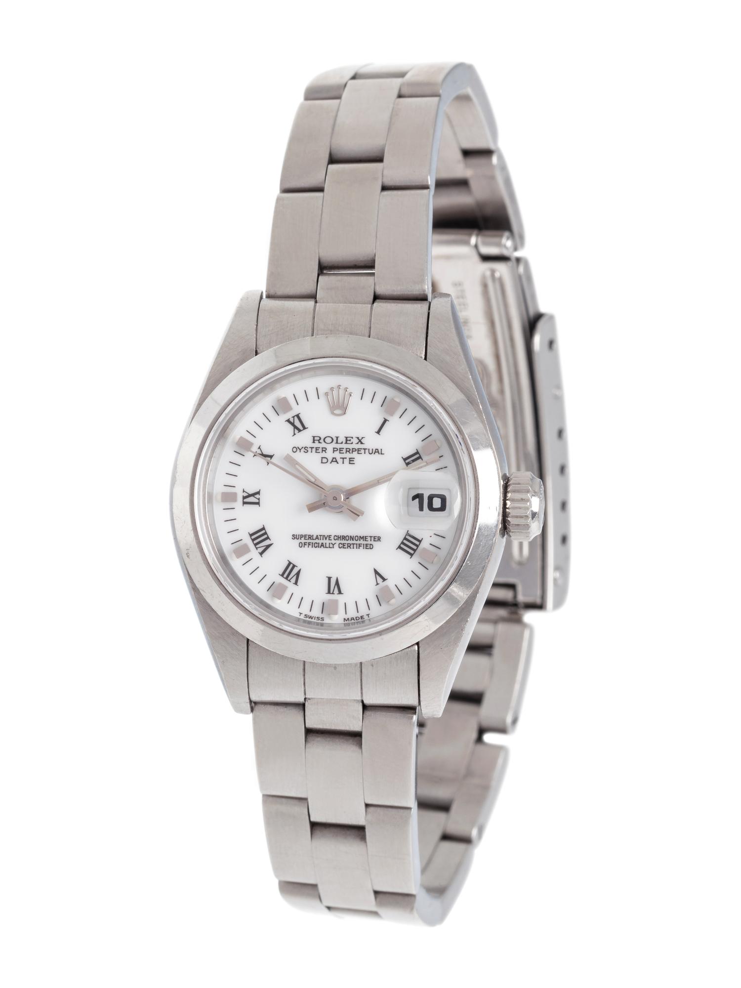 ROLEX, STAINLESS STEEL REF. 69160 'OYSTER PERPETUAL DATE' WRISTWATCH, CIRCA 1996