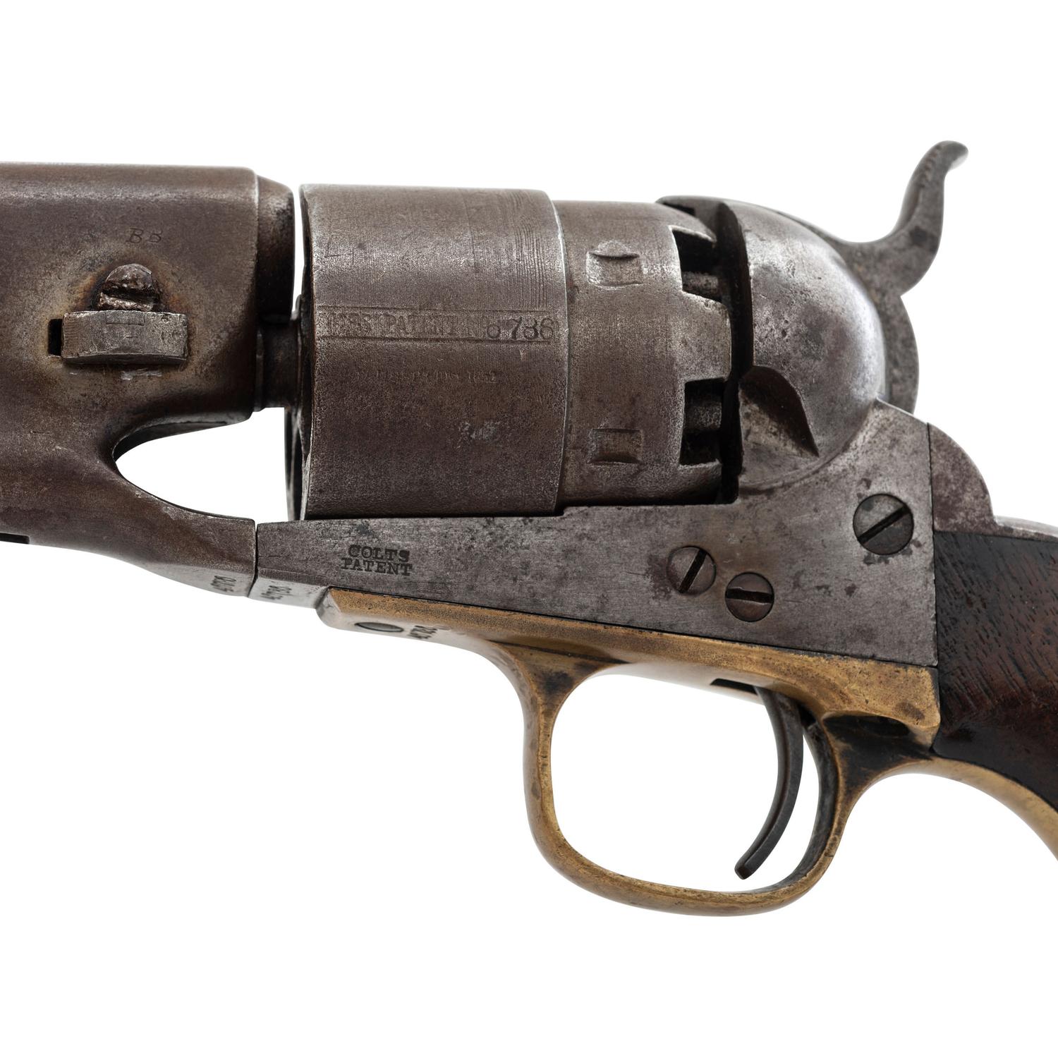 Colt Model 1860 Army Revolver with Blown Out Cylinder Inscribed to R.F. Newcomb