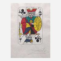 Salvador Dalí (Spanish, 1904-1989) Playing Cards (Ace, King, Queen and Jack of Clubs)