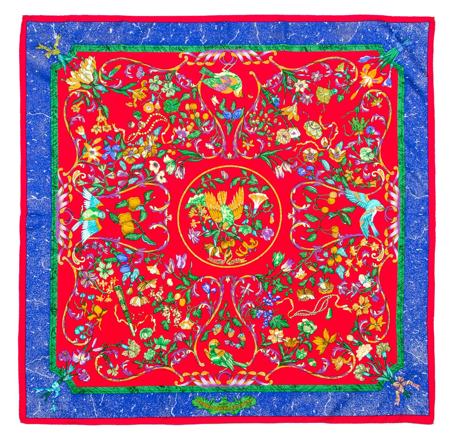 An Hermes 90cm Silk Scarf, 36"x36".
