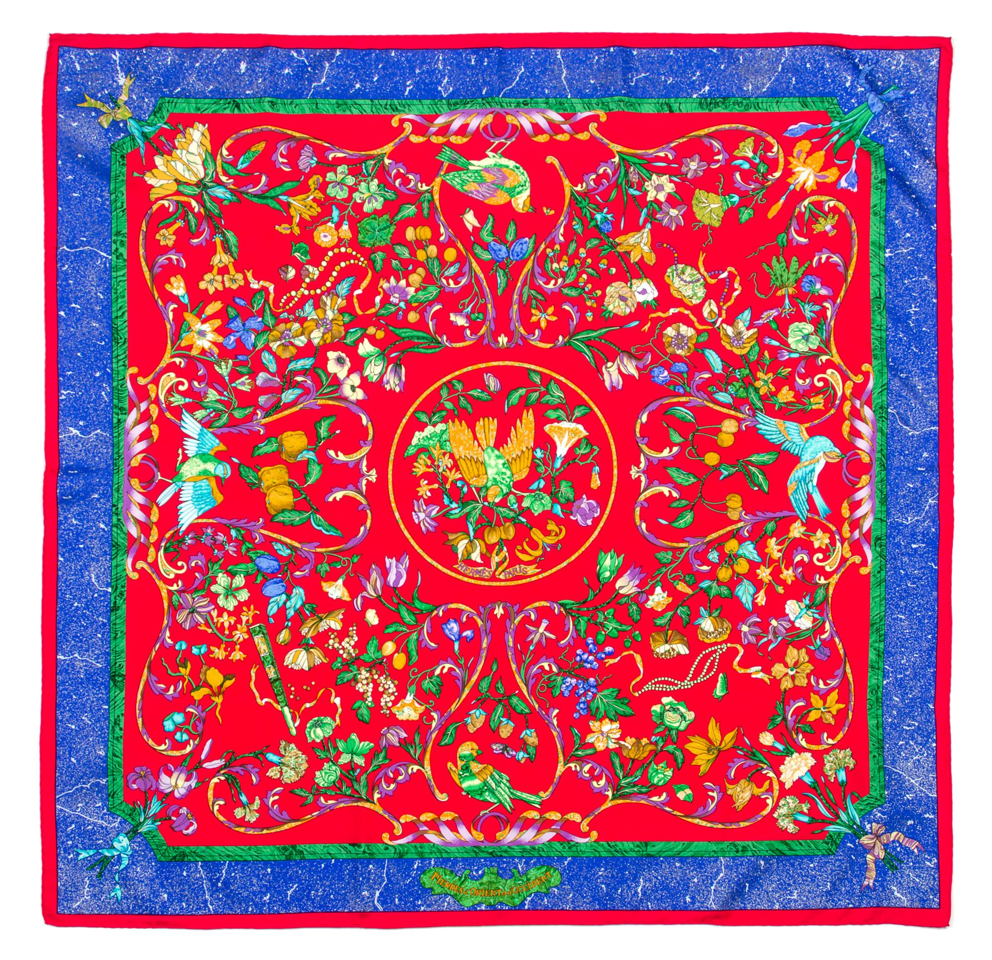 An Hermes 90cm Silk Scarf, 36"x36".
