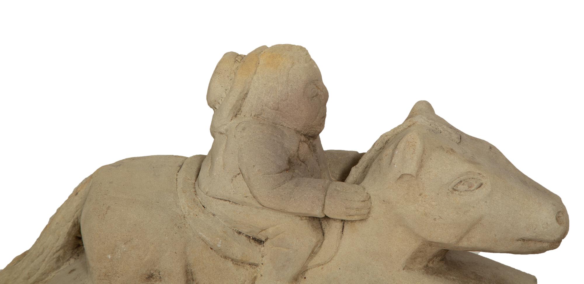 Pig and Child on Toy Horse (two works)