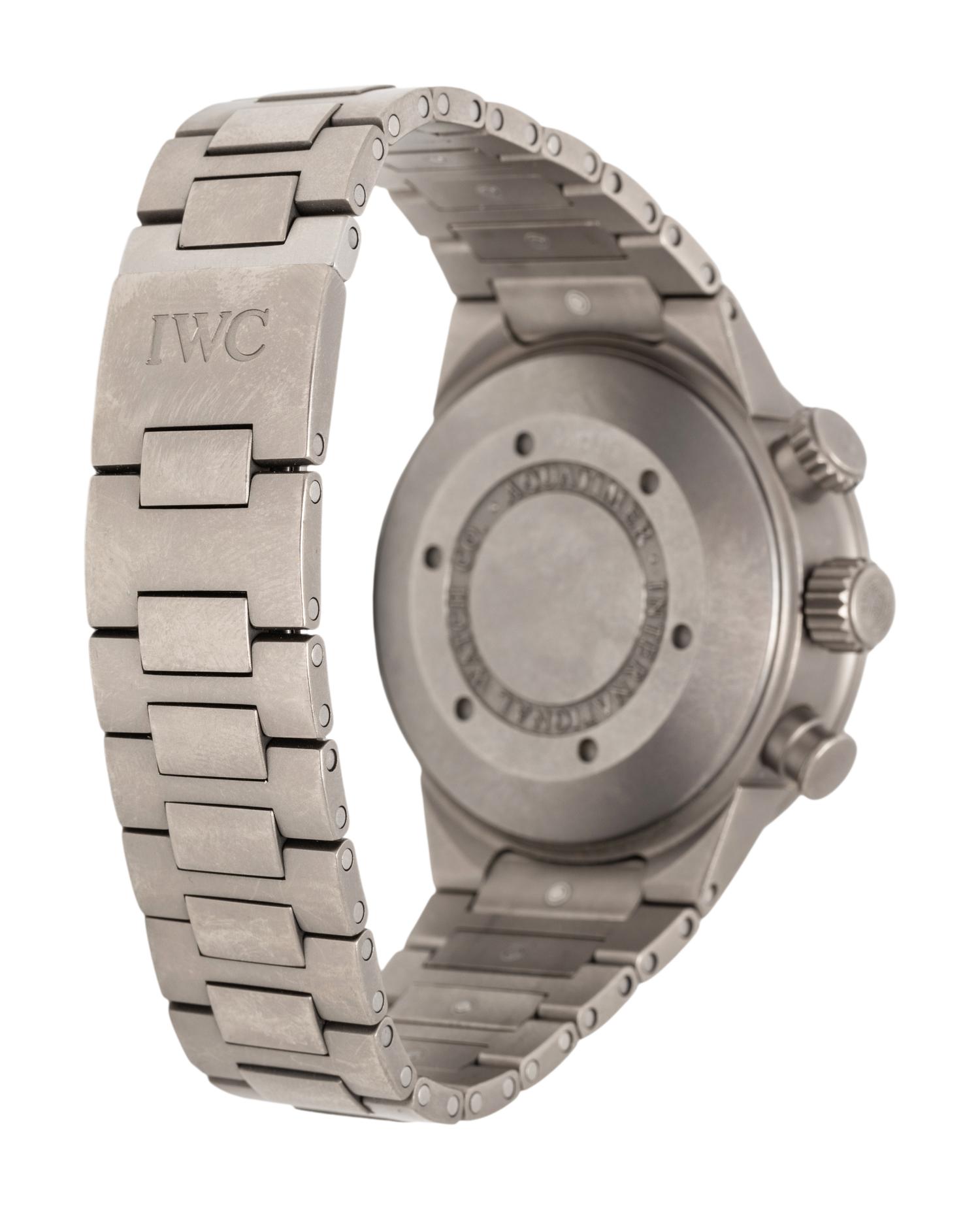 IWC, TITANIUM 'AQUATIMER' CHRONOGRAPH DATE WATCH