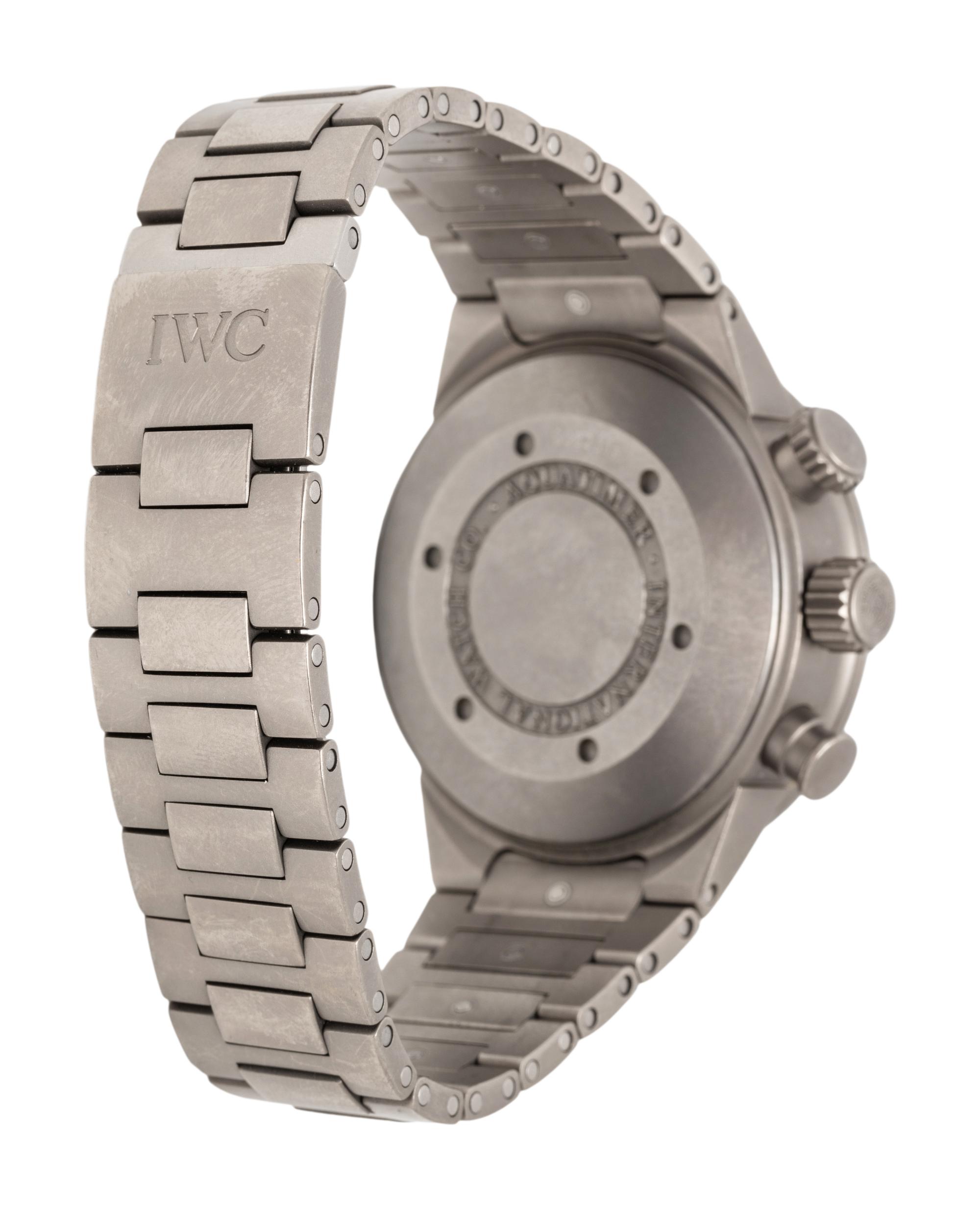 IWC, TITANIUM 'AQUATIMER' CHRONOGRAPH DATE WATCH