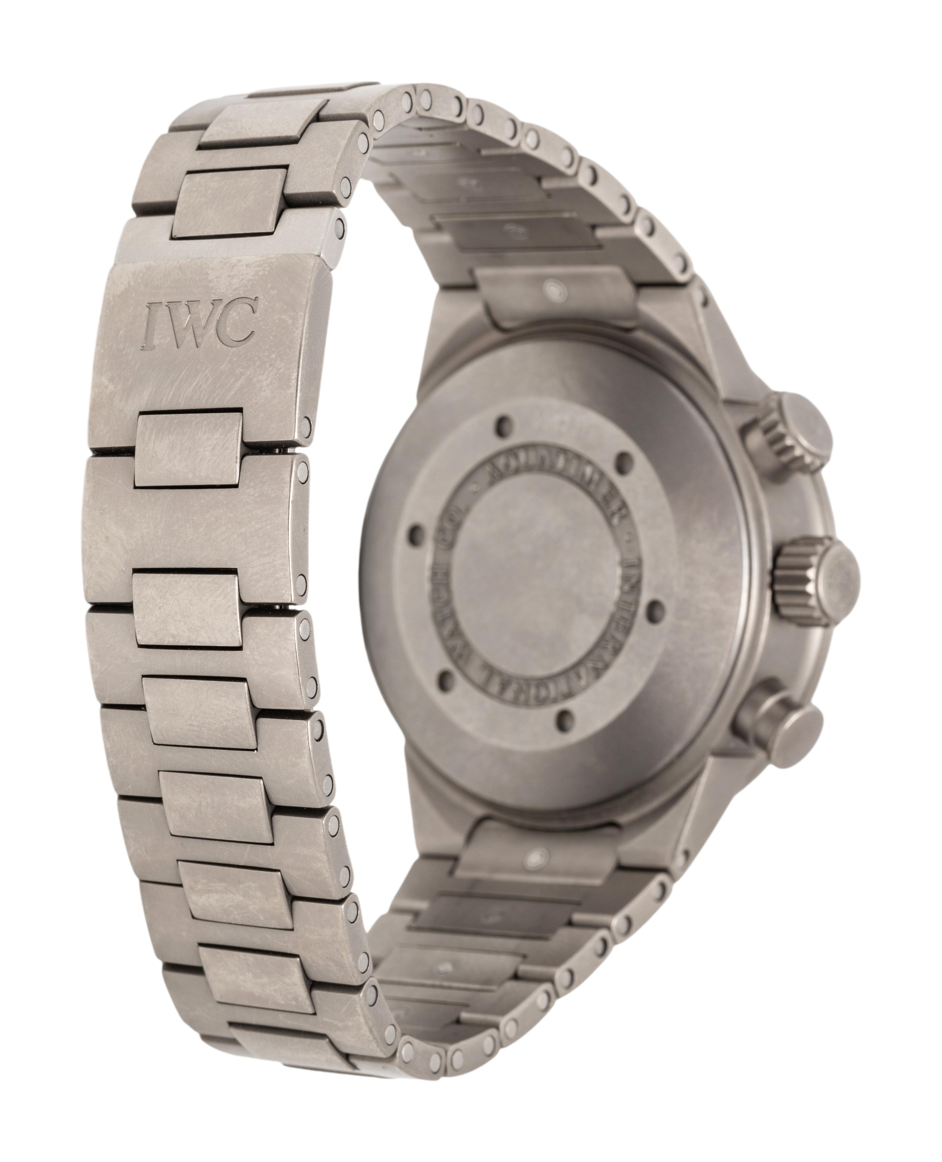 IWC, TITANIUM 'AQUATIMER' CHRONOGRAPH DATE WATCH