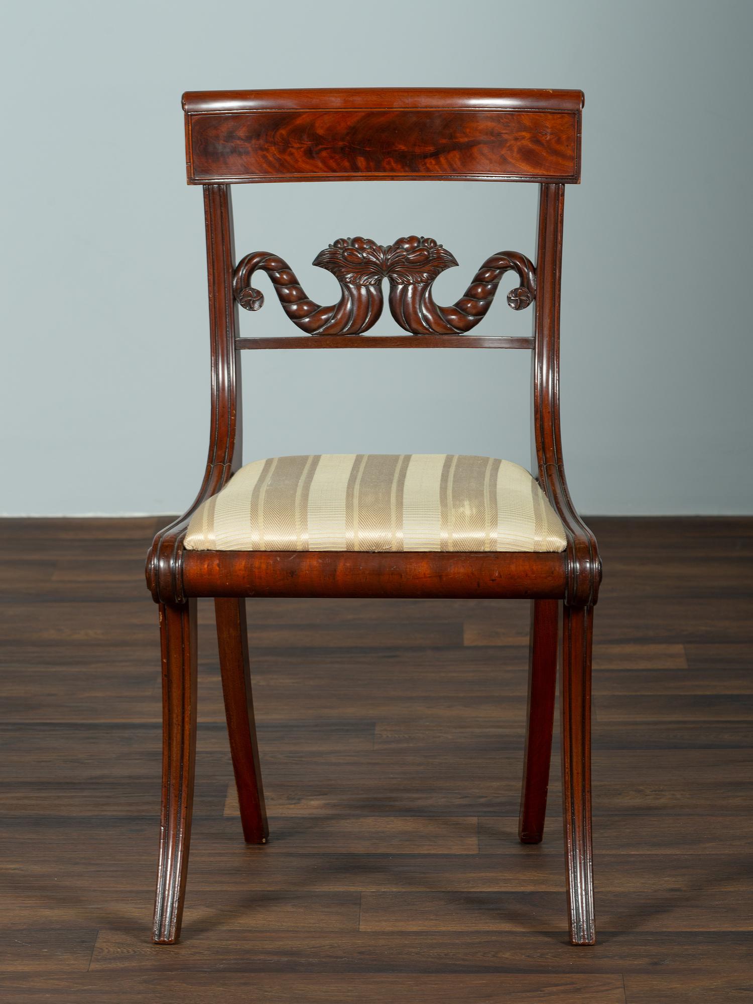 A Set of Ten Classical Mahogany Dining Chairs