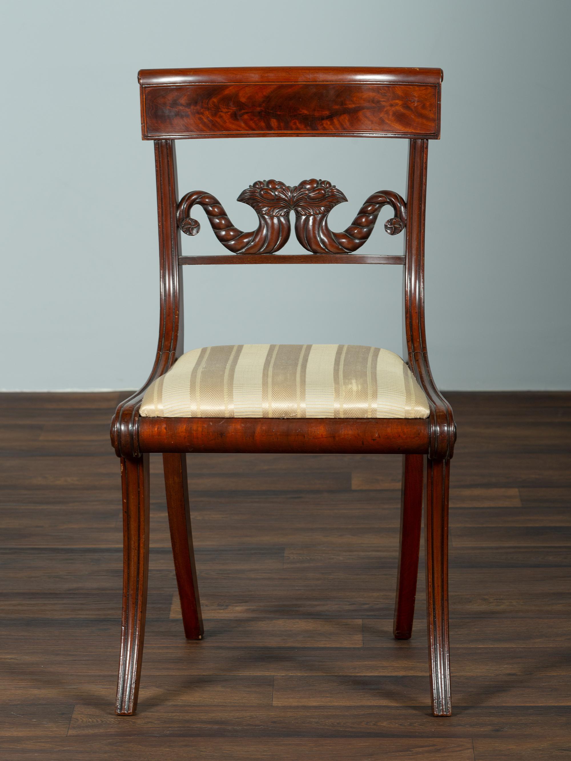A Set of Ten Classical Mahogany Dining Chairs