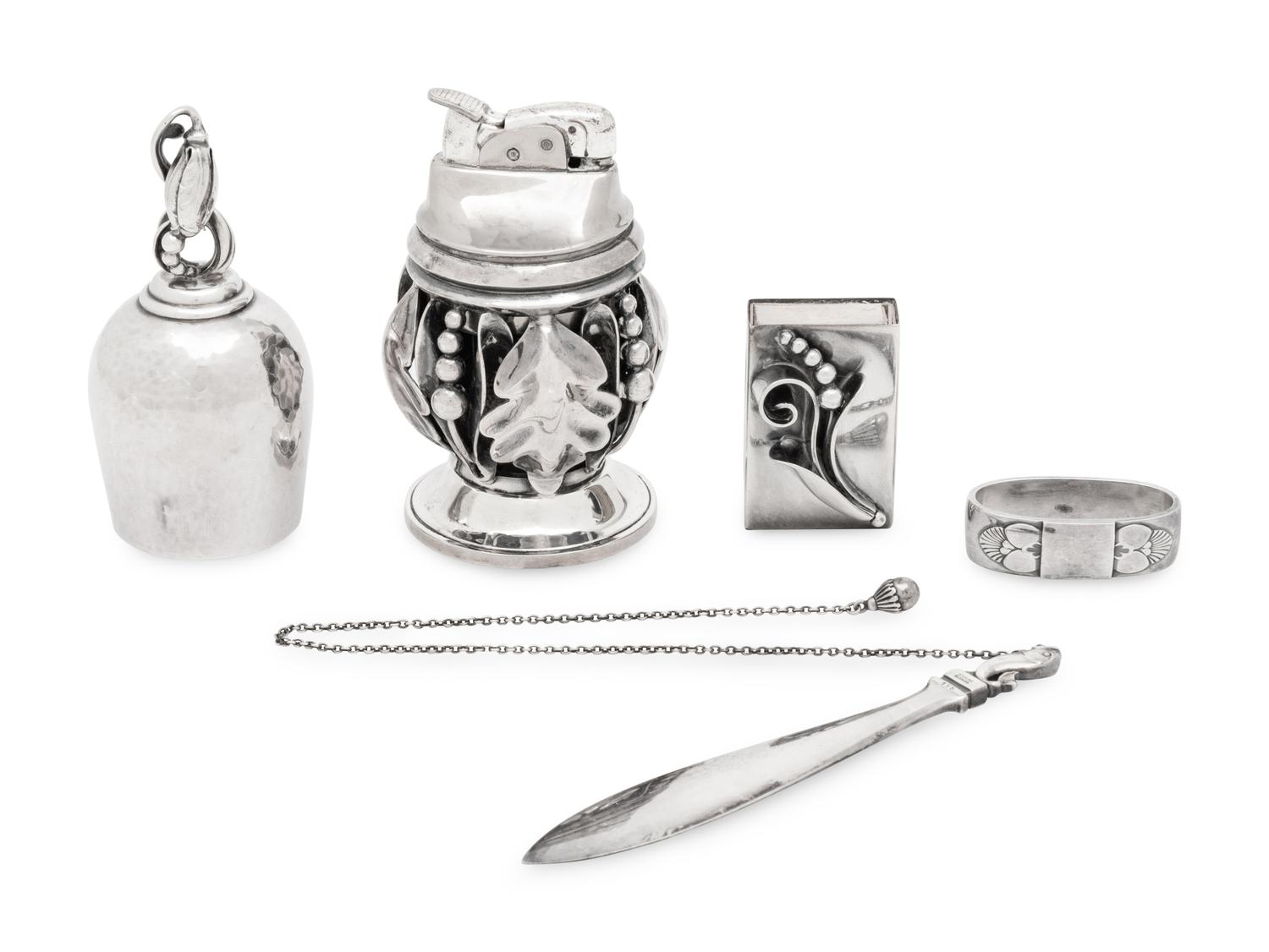 A Group of Georg Jensen Silver Articles