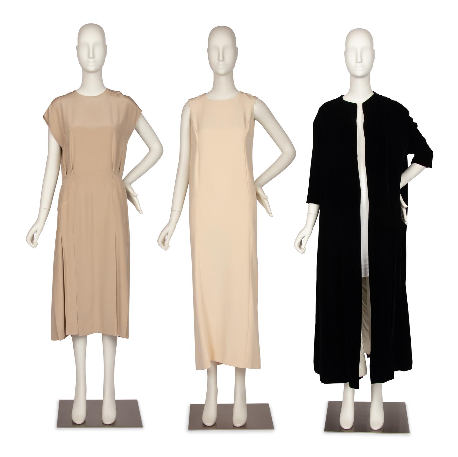 Two Christian Dior Haute Couture Items and Unlabeled Coat 1989 - 2012