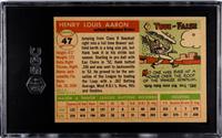 A 1955 Topps Hank Aaron Baseball Card No. 47 (SGC 4.5 VG-EX+)