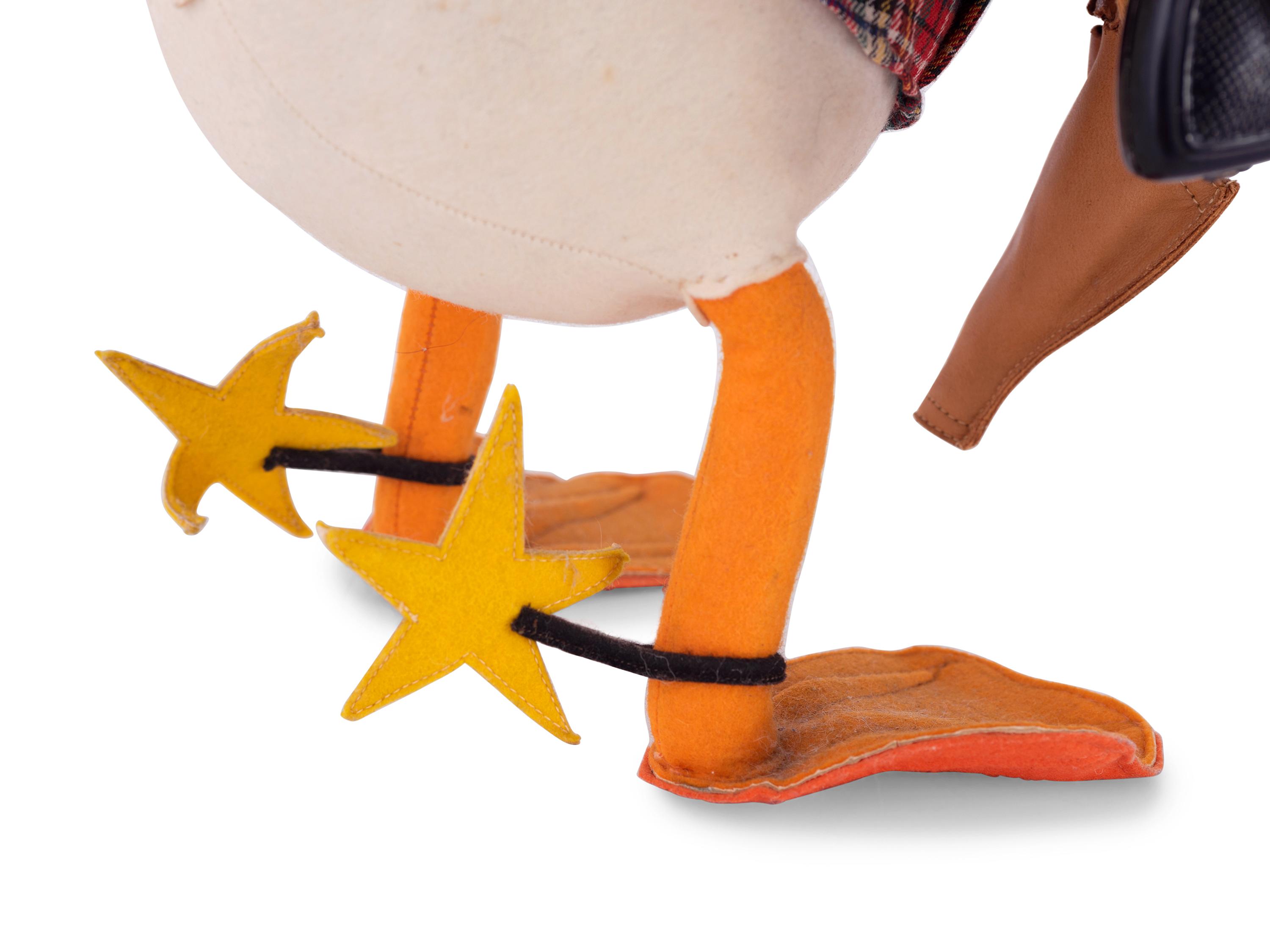A Rare Lars Donald Duck Felt Sheriff Doll